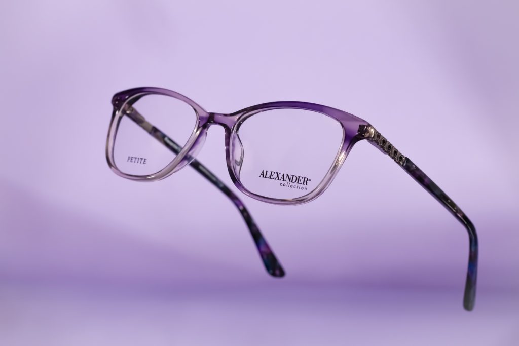 Purple Alexander frames in the style Pippa